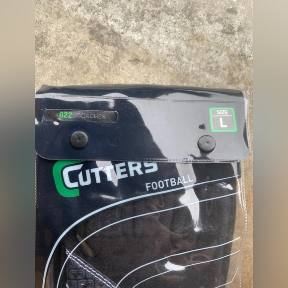 Cutters Coaches 022 football gloves large black - Picture 3 of 5